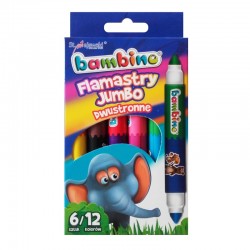 Bambino flamastry dwukolorowe Jumbo 6