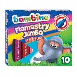 Bambino flamastry trójkątne Jumbo 10