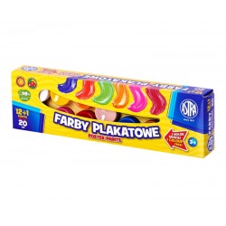 Farby plakatowe Astra 12+1x20ml