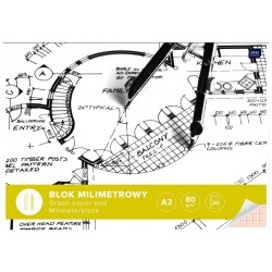 Blok milimetrowy A-3/20k Interdruk