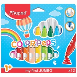 Flamastry "Jumbo Color Peps" 12 Maped 846020 