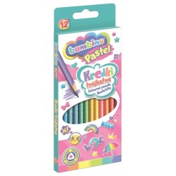 Kredki trójkątne 12 Bambino Pastel