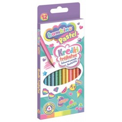 Kredki trójkątne 12 Bambino Pastel