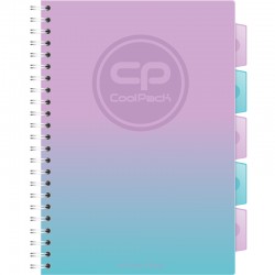 Zeszyt na spirali PP A4/200k Cool Pack Gradient Pastel