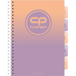 Zeszyt na spirali PP A4/200k Cool Pack Gradient Pastel