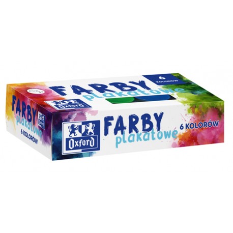 Farby plakatowe 6x20 ml Oxford