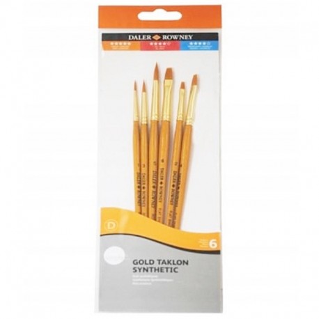 Pędzle artystyczne x6 Daler-Rowney 216920601