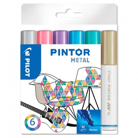 Markery do tkanin Pilot Pintor Metal 6