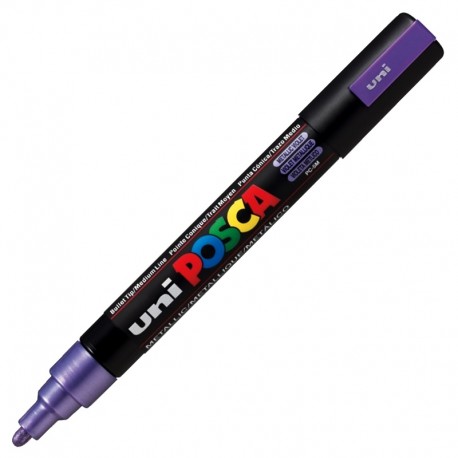 Marker z farbą plakatową Uni Posca PC-5M Metallic Violet