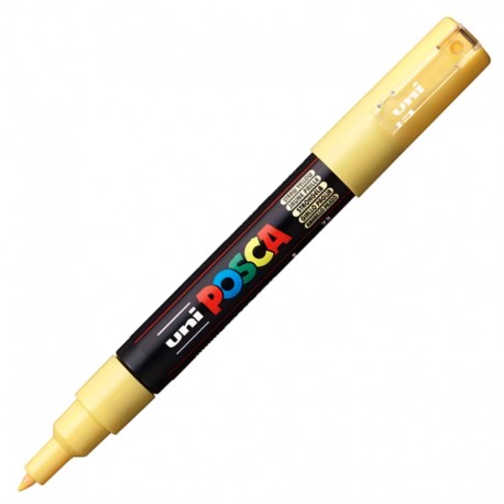 Marker z farbą plakatową Uni Posca PC-1M Straw Yellow