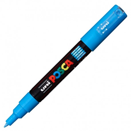 Marker z farbą plakatową Uni Posca PC-1M Light Blue