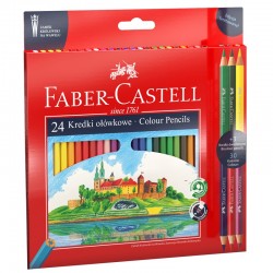 Kredki szkolne 24+3 "Zamek Królewski na Wawelu" Faber Castell 201481