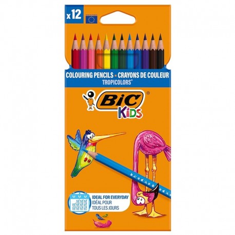 Bic "Kids Tropicolors" kredki szkolne 12