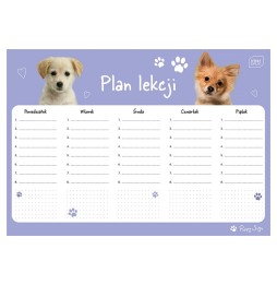 Plan lekcji A4 Interdruk Puppy Sign