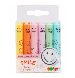 Zakreślacze pastelowe mini Happy Color Smile