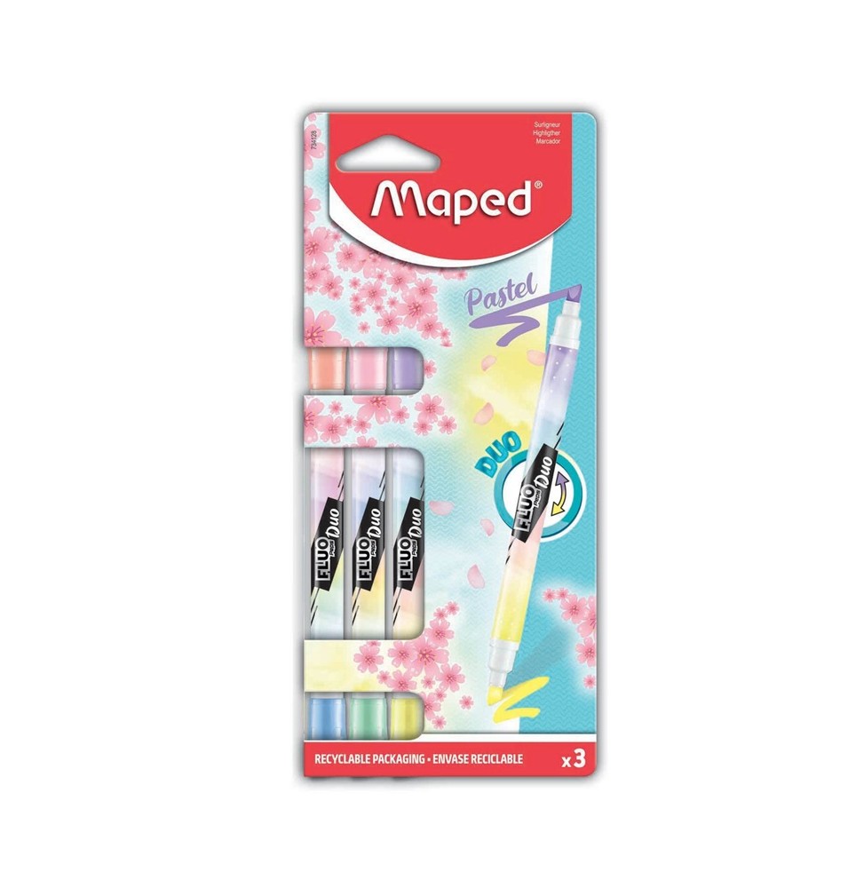 Maped Duo Fluo Pastel