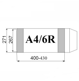 Okładka na książki A4/6R wymiary