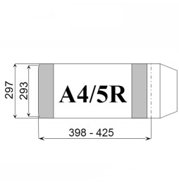 Okładka na książki A4/5R wymiary