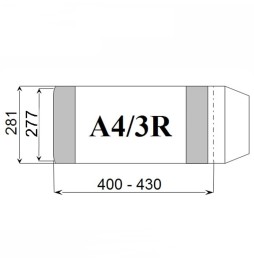 Okładka na książki A4/3R wymiary