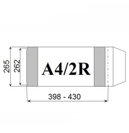 Okładka na książki A4/2R wymiary