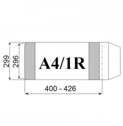Okładka na książki A4/1R wymiary