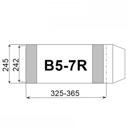 Okładka na książki B5/7R wymiary