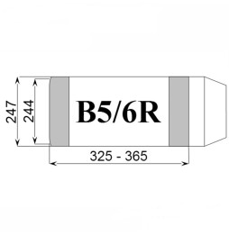 Okładka na książki B5/6R wymiary