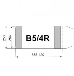 Okładka na książki B5/4R wymiary
