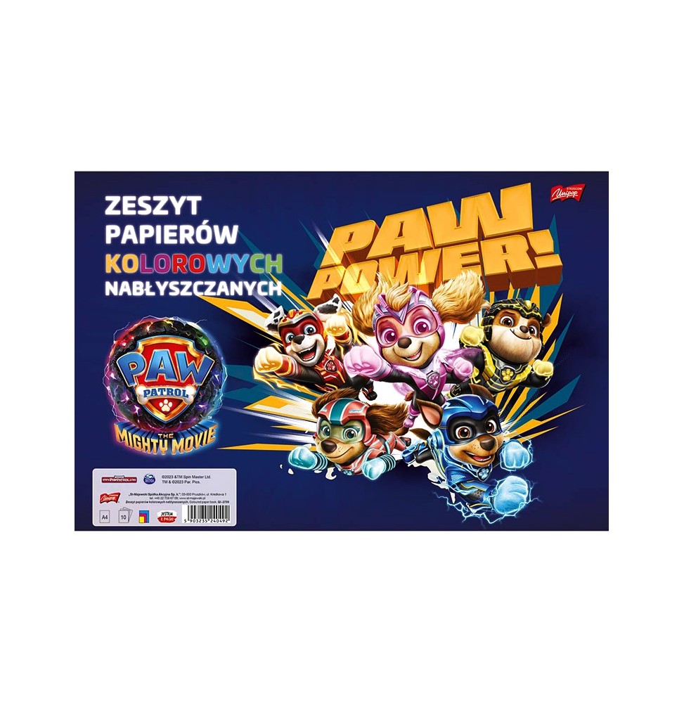 Papier kolorowy nabłyszczany Paw Patrol