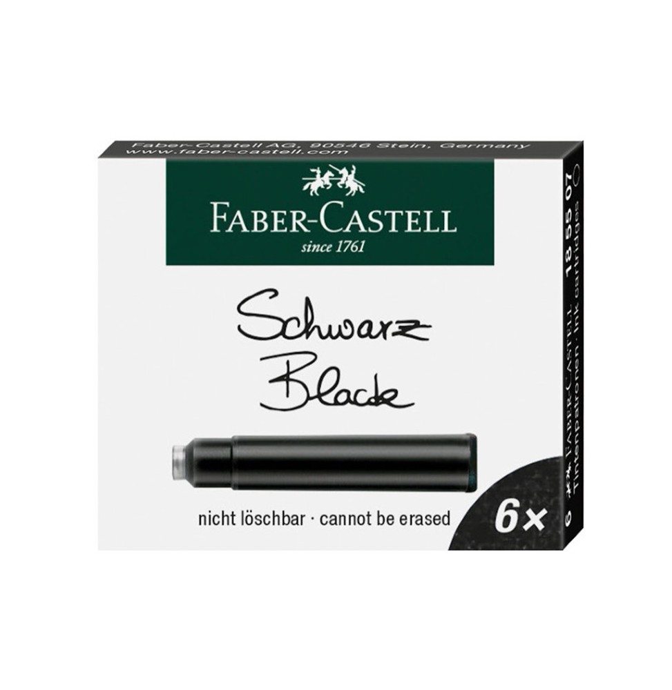 Naboje do pióra wiecznego Faber Castell Black