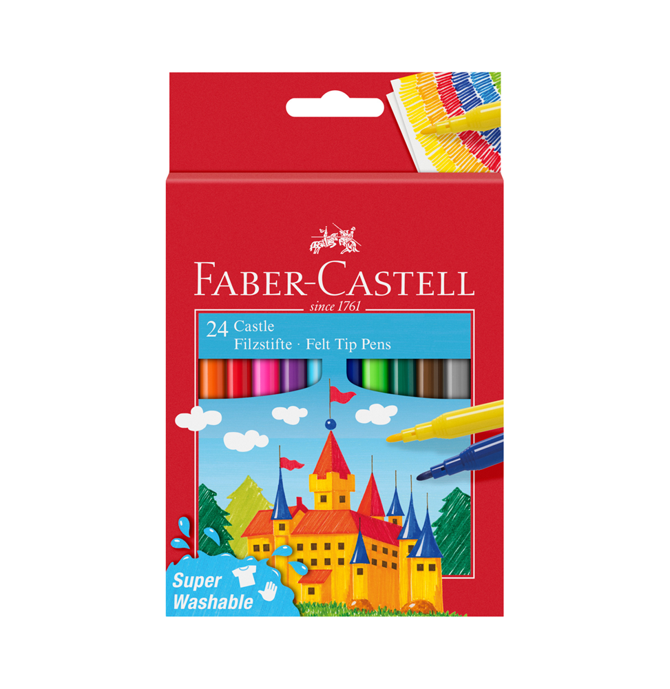 Flamastry szkolne Zamek Faber Castell 554202