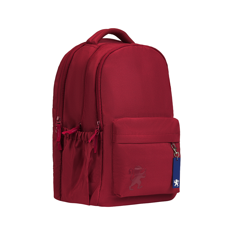 Plecak 3-komorowy Oxford School Wine Red