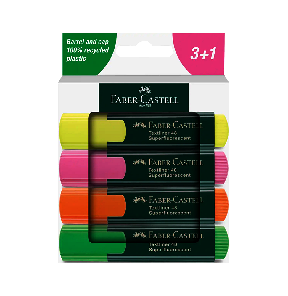 Faber Castell 48 Fluo zestaw