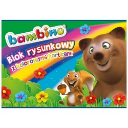 Bambino blok rysunkowy kolorowy A-4/16k