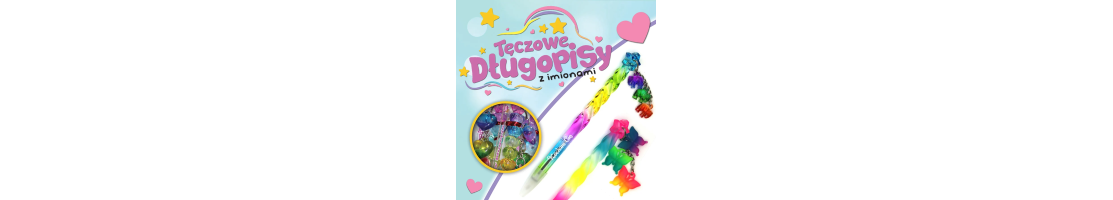 Długopisy tęczowe